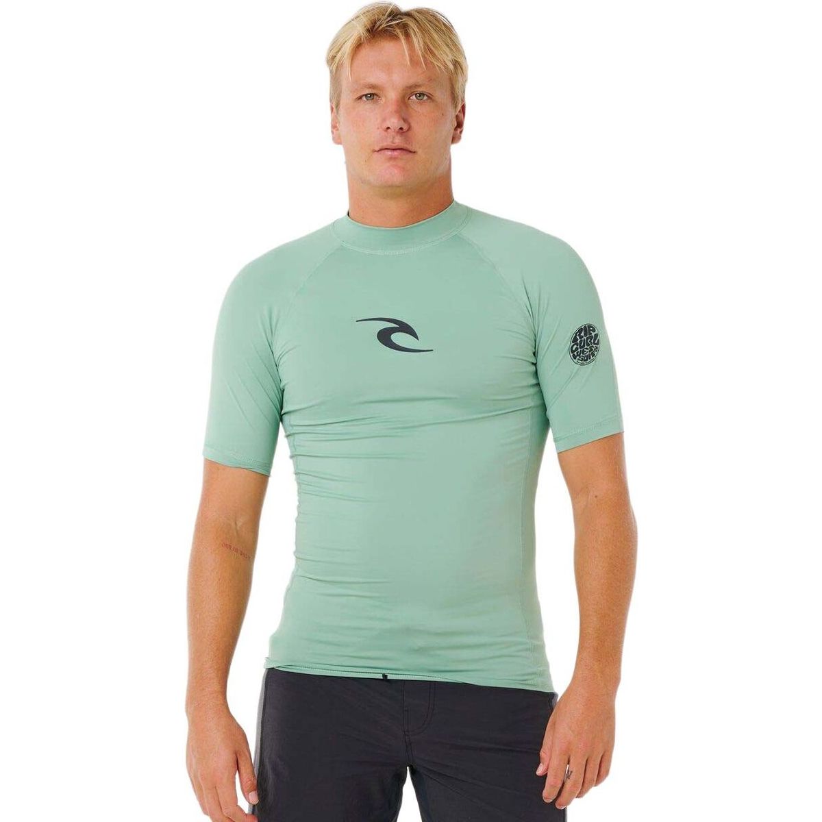 RipCurl Waves UPF Perf Short Sleeve aloe (3237) XS 16MMRV-3237-XS