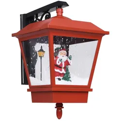 vidaXL Weihnachts-Wandleuchte mit LED-Licht und Weihnachtsmann Rot