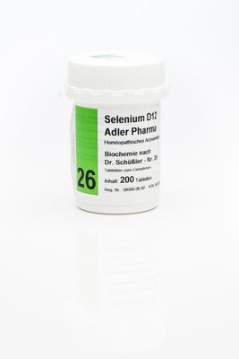 Adler Pharma Produktion und Vertrieb GmbH BIOCHEMIE Adler 26 Selenium D 12 Tabletten 200 St 00833591