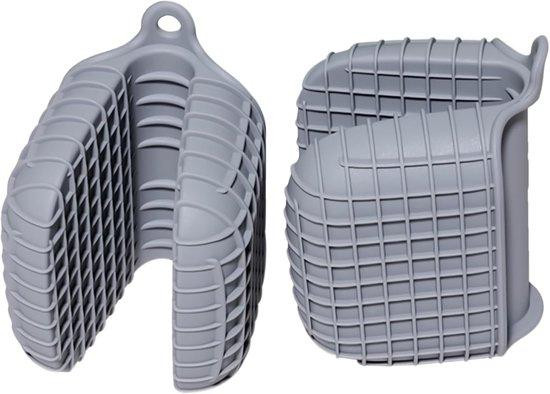 Set van 2 grijze siliconen mini-accessoires voor de grill