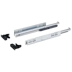 Hettich, Schubladenauszüge, Schubladenschiene Vollauszug Quadro V6 Silent System 400 mm verzinkt 2 Stück