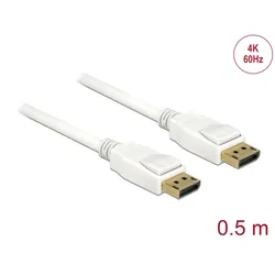 Delock Kabel DisplayPort 1.2 Stecker > DisplayPort Stecker 4K 60 Hz 0,5 m