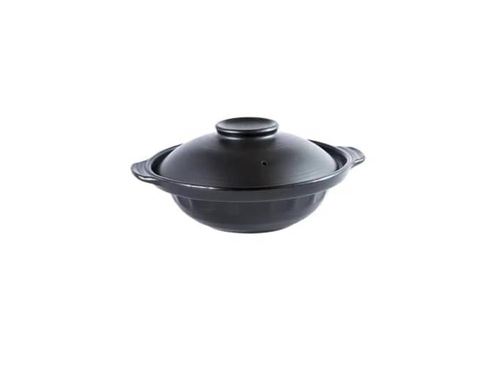 Topf Auflauf Keramik Suppentopf Reis Gas Tontopf Gedämpfter Reis, geschmorter Hühnerreis und hitzebeständiger Tontopf(Shallow 1.7 L)