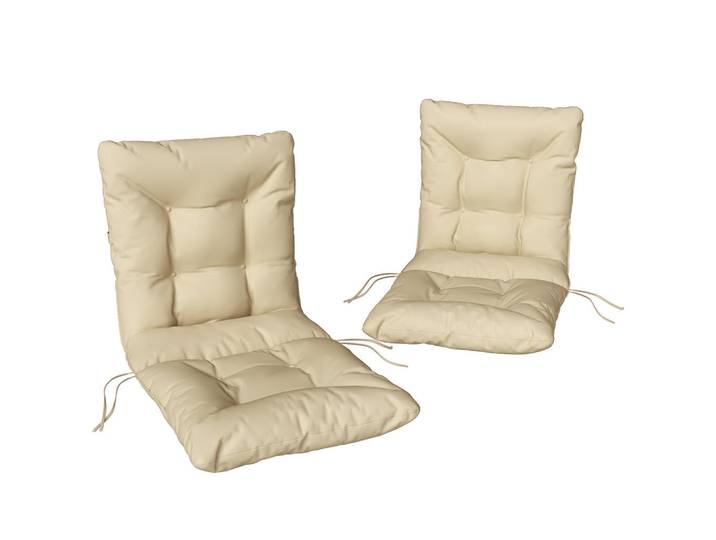 ComfortXL Sitzkissen 2er-Set De-16737 Beige, 50x8x120 cm, Heimtextilien, Wohntextilien, Sitzkissen