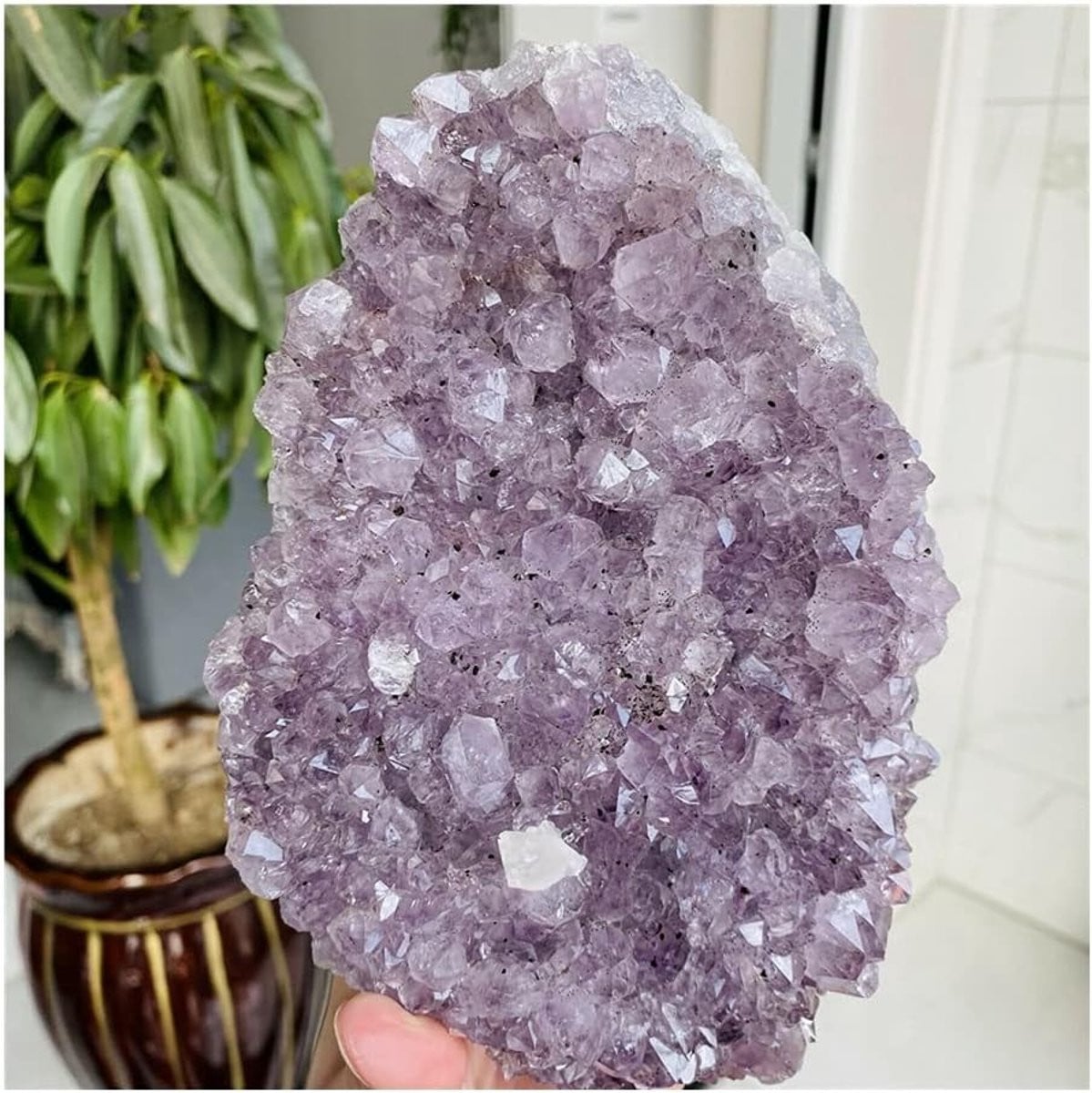 Amethist Kristal Natuurlijke Paarse Steen voor Meditatie en Decoratie 400-450g