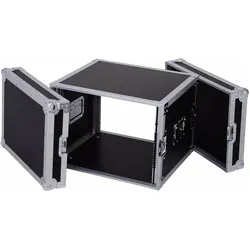 Roadinger Verstärkerrack PR-2, 8HE, 47cm tief (19" Case), Audio Racks + Cases, Schwarz