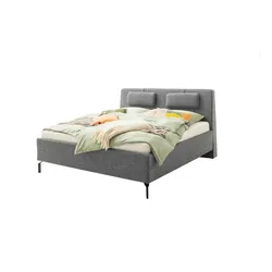 SCHÖNER WOHNEN Kollektion Polsterbett mit Bettkasten  Madrid ¦ grau ¦ Maße (cm): B: 188 H: 115