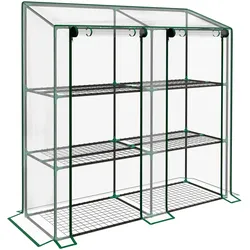 GEWÄCHSHAUS Stahl Kunststoff Transparent
