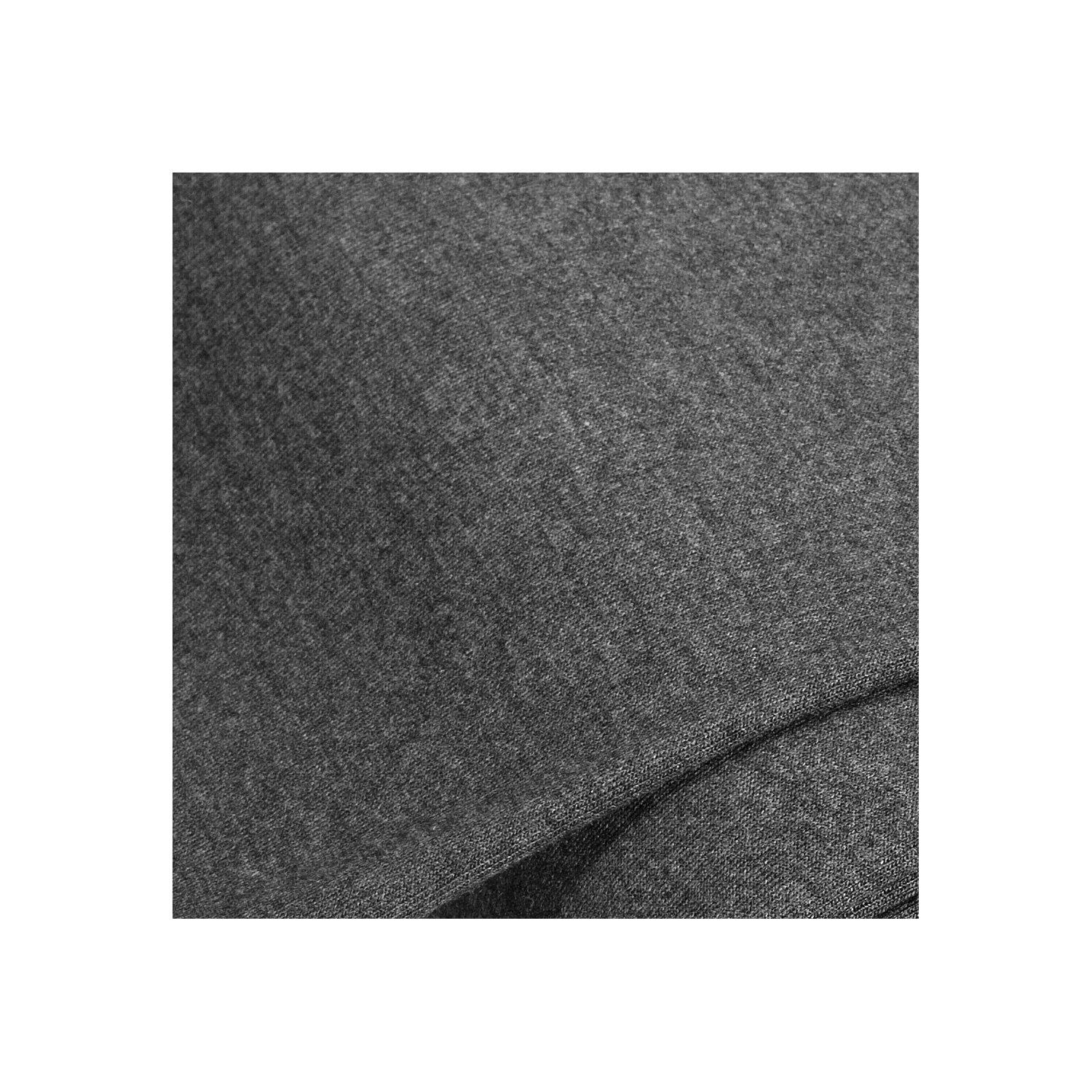 Sweatstoff "Basic" mit gerauter Innenseite, anthrazit-melange