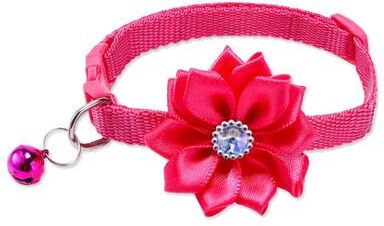 Inspire Essentials Floral Bow Pet Collar With Bell 8