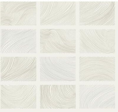 A-Street Prints Bronson Ivory Topography Wallpaper