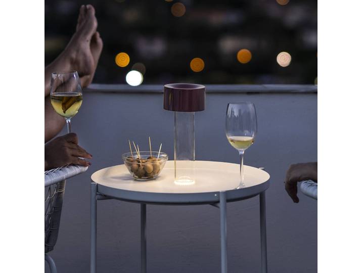 Foscarini Designer Tischlampe Fleur, dimmbar, grün, für Wohn- / Esszimmer, Glas, Modern