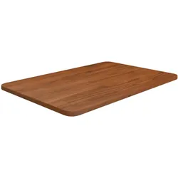 vidaXL Waschtischplatte Dunkelbraun 60x40x1,5 cm Massivholz Behandelt