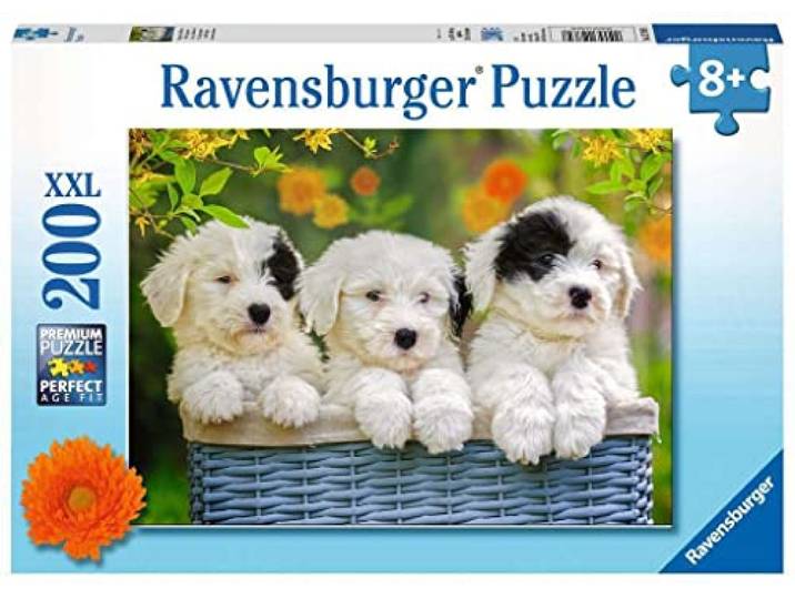 Ravensburger puzzel Schattige puppies - Legpuzzel - 200XXL stukjes