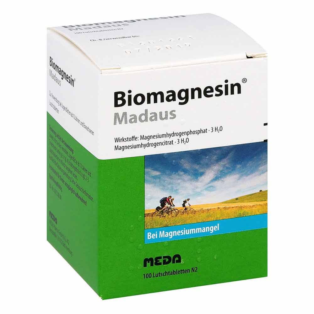 Cooper Consumer Health Deutschland GmbH Biomagnesin Madaus Lutschtabletten 01500153