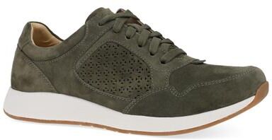 Women's Catie Laceup Sneaker by Dansko in Olive (Size 42 M)