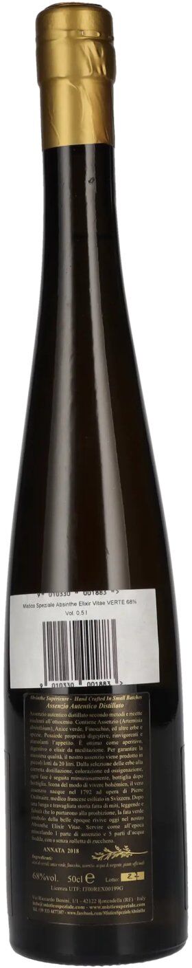 Mistico Speziale Absinthe Elixir Vitae VERTE 68% Vol. 0,5l