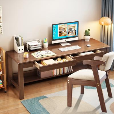 BALANBO Wooden Desk and Chair Set, Home Office Desk Writing Desk