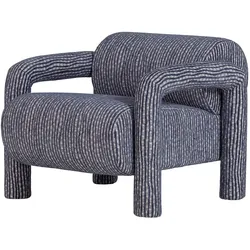 Tchibo - Woood Sessel »Lenny« - 76x82x65cm - blau -