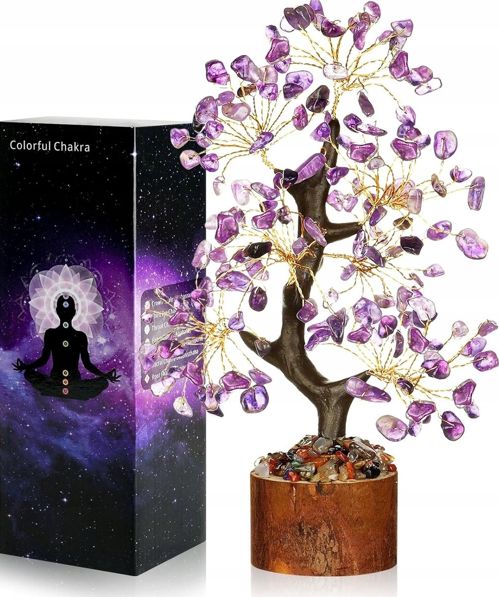 Handgemaakte Kristallen Levensboom voor Feng Shui Decoratie en Geluk