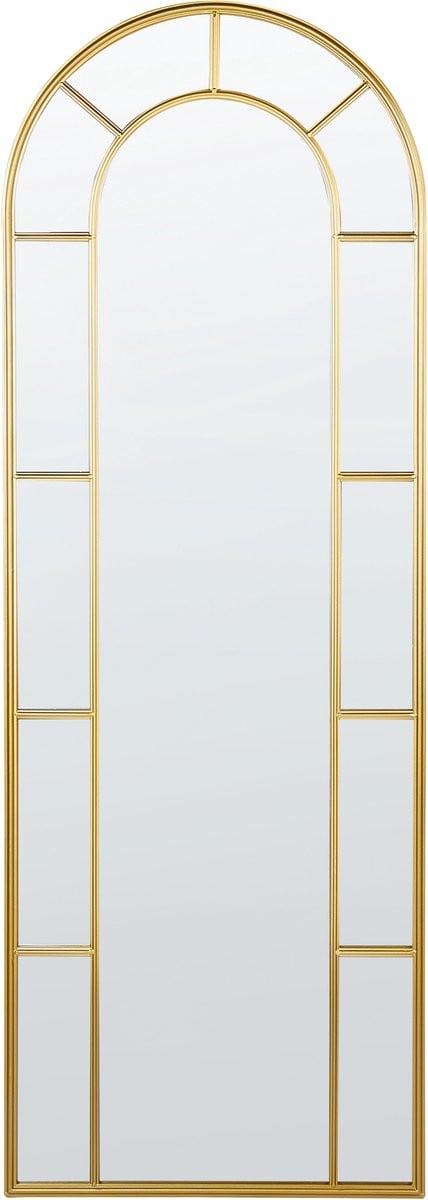 Beliani Wandspiegel Crosses - Goud - Metaal - 60 x 170 cm