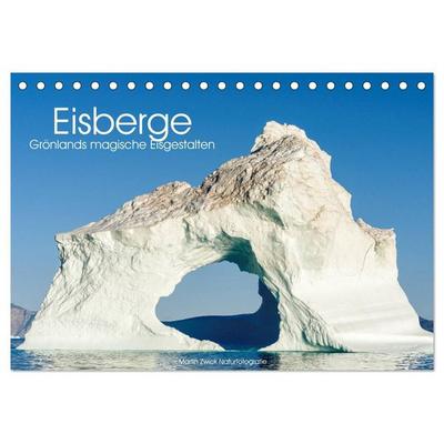 Eisberge - Grönlands magische Eisgestalten (Tischkalender 2027 DIN A5 quer), CALVENDO Monatskalender