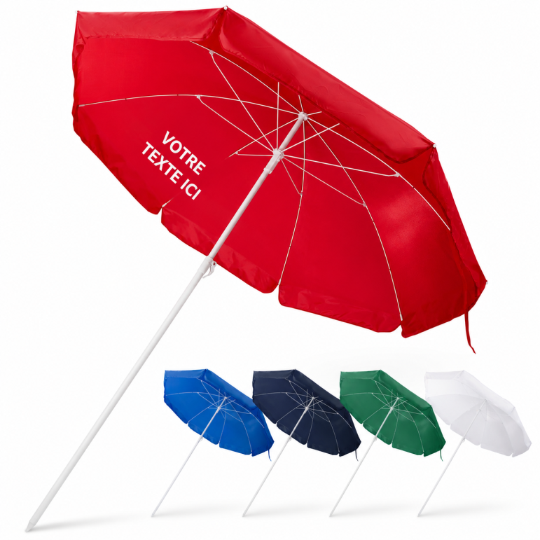 Parasol de plage Zénith rouge