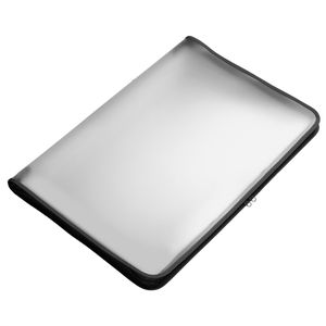 Foldersys Reißverschlusstasche 40450-30, A3, schwarz / transparent, aus PP