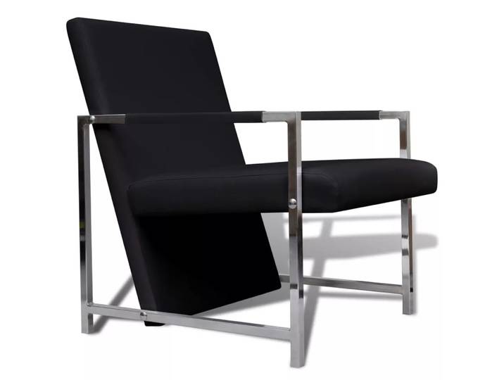 VidaXL - Sessel kunstleder, One Size, Schwarz