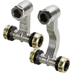 Pressfitting Viega Raxofix 5373 Sockelleisten-Heizkörperanschluss 20mm x 1/2" x 20mm Messing SC-Contur