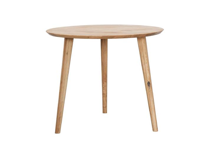 Esstisch 90 cm rund Wildeiche massiv geölt - MATTI