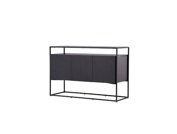 Venture Home Sideboard Kingsport Sideboard 3 Türen schwarz.