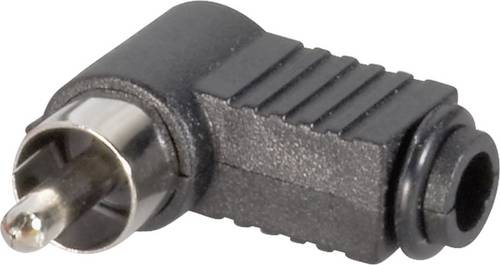 BKL Electronic 072141/T Cinch-Steckverbinder Stecker, gewinkelt Polzahl: 2 Schwarz