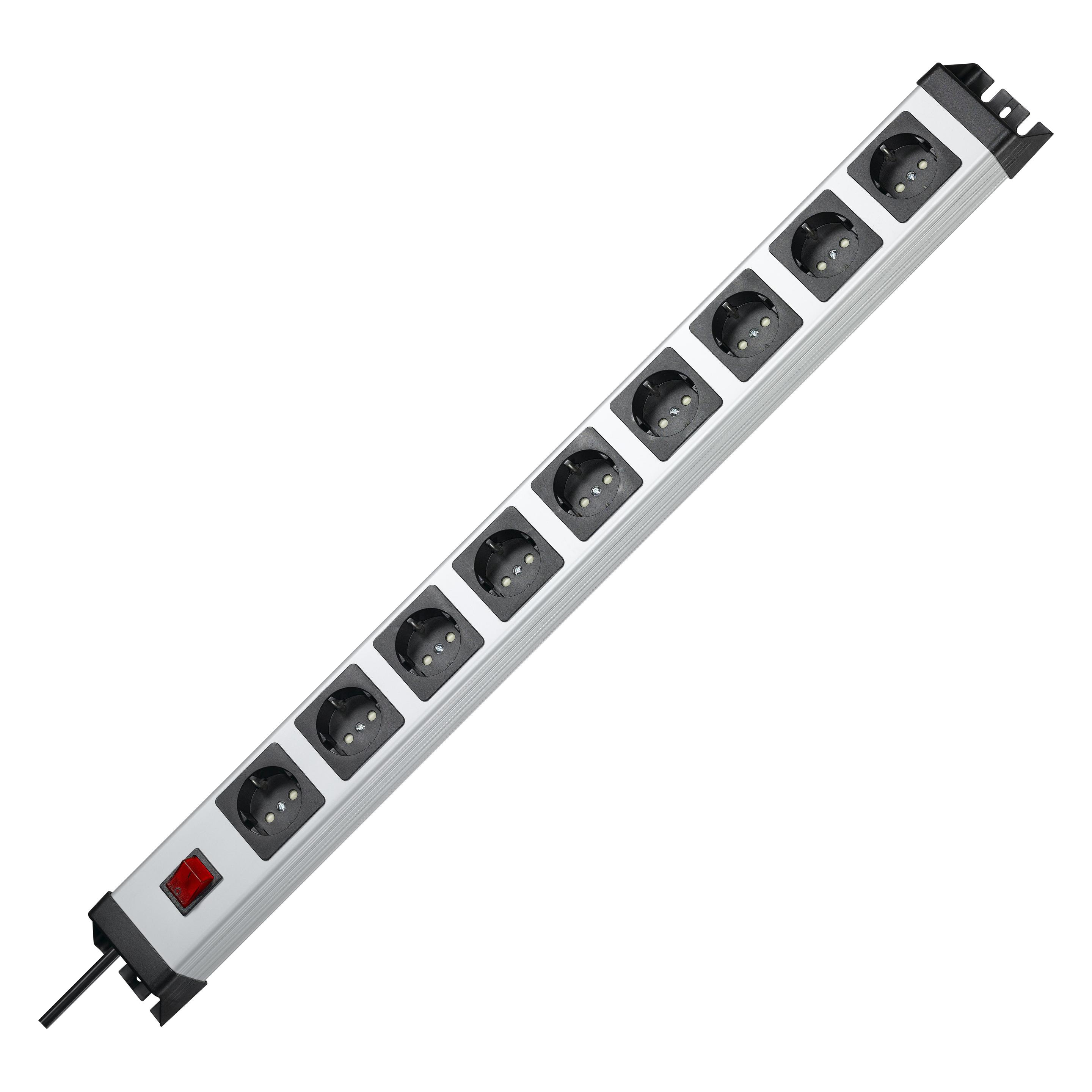 Kopp Steckdosenleiste POWERversal 9-fach (CEE 7/3, 1.40 m) (227020018)