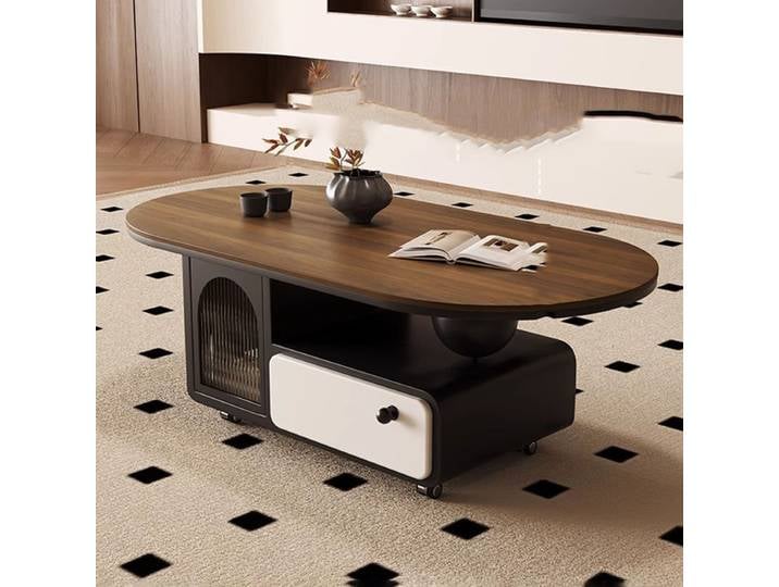 Table basse de luxe élégante, Design Glam, Table d'appoint Simple, rangement, Table pliante Portable, meubles de salon