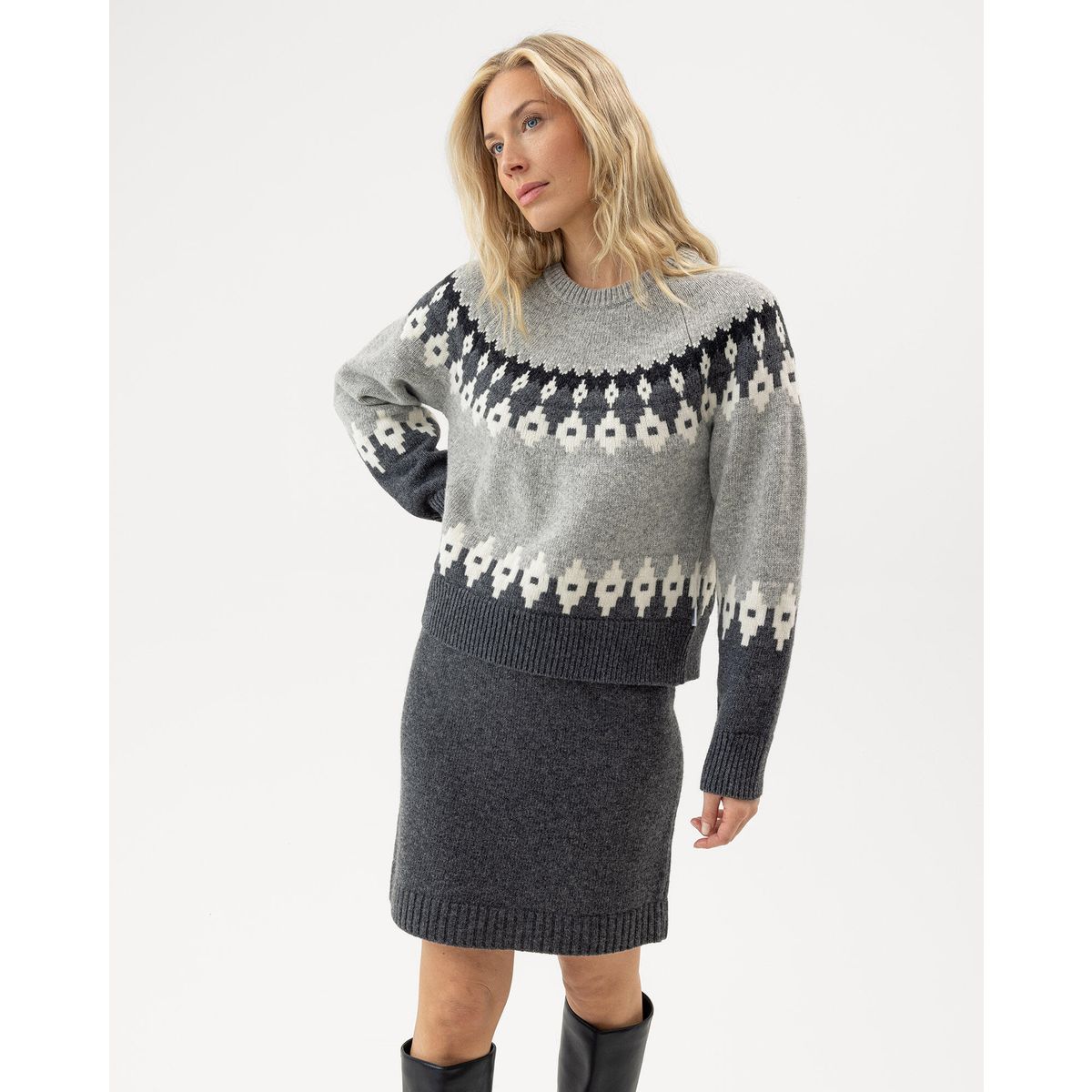 Holebrook Betty Short Skirt dark grey mel. (970) S A62607-970-S