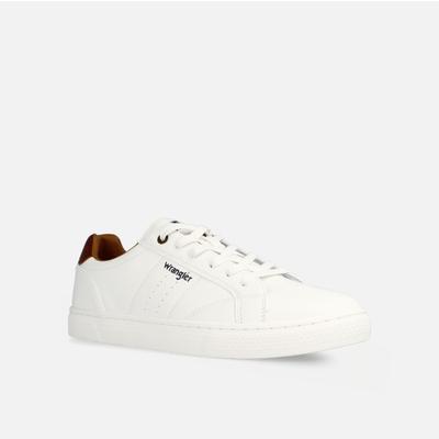 Sneaker WRANGLER "RITCHY MEN LOW", Herren, Gr. 43, weiß (hellweiß), Synthetik, Schuhe Sneaker
