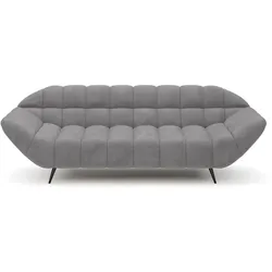 Sofa Gappa Stoff Grau 3-Sitzer