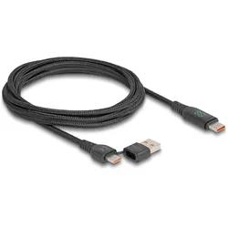 Delock 88137 - Sync- & Ladekabel USB-C -> A/C Ladedisplay 140 W 1.2 m (1.20 m, USB 2.0, 140 W), USB Kabel