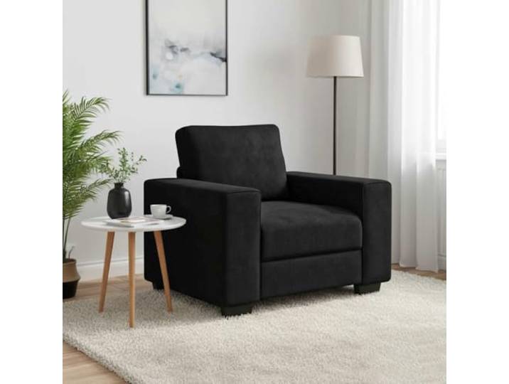 Xolmizyn Sessel Samt Polstersessel für Wohnzimmer & Schlafzimmer 100x77x82 Stabiler Sperrholz-Metall-Rahmen, Weiche Schaumstoffpolsterung, Modernes Design
