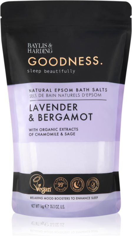Baylis & Harding Goodness Sleep Beautifully bath salts with lavender 1 kg