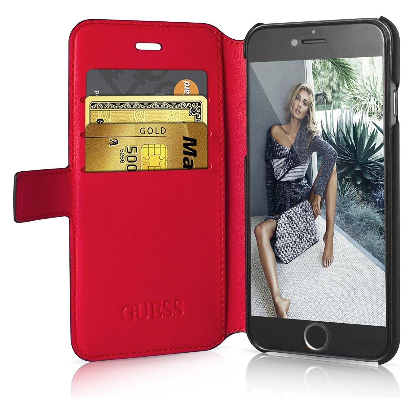 Guess Hülle iPhone 6 und 6s, Schwarz (Apple iPhone 6, Apple iPhone 6s) (GUFLBKP6TBK)