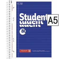 Brunnen Collegeblock »Student« A5 liniert, holzfreies Papier (Aqua pro natura) türkis