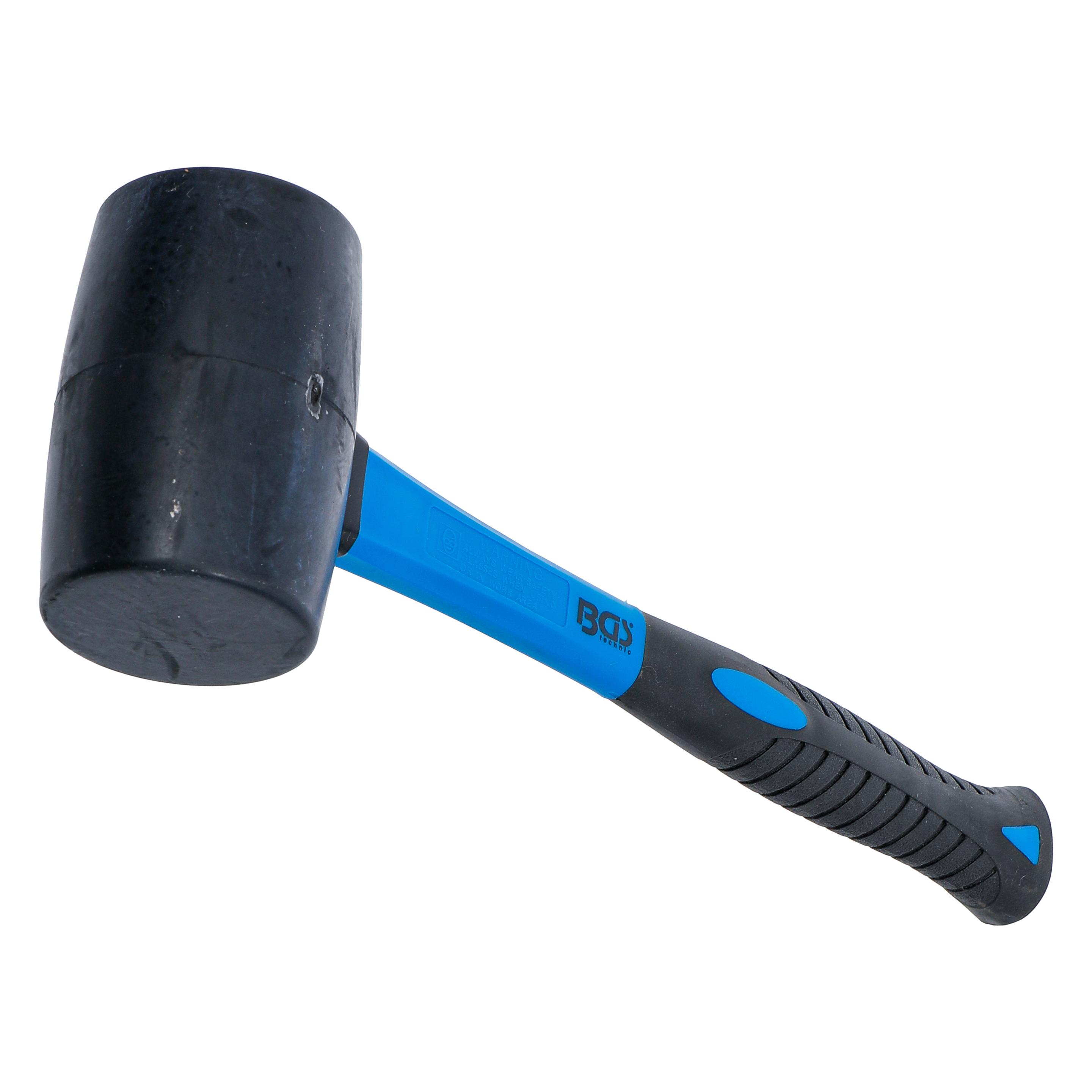 BGS Gummihammer | Fiberglasstiel | schwarzer Kopf | Ø 60 mm | 500 g (500 g) (1961)