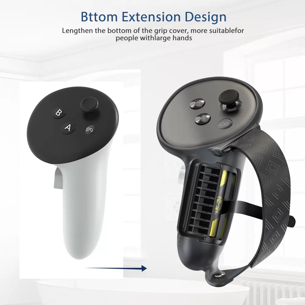INF Meta Quest 3 Controller Silikon-Schutzhülle Schwarz