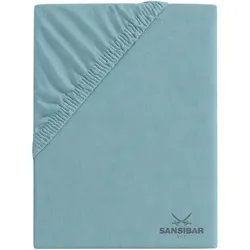 Topperbezug SANSIBAR Jersey (BL 180x200 cm) - türkis - BL 180x200 cm