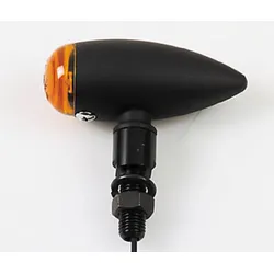 HIGHSIDER smart Micro-Bullet Glühlampen Blinker Gehäuse Schwarz / Linse Orange (Paar), Vorn & Hinten