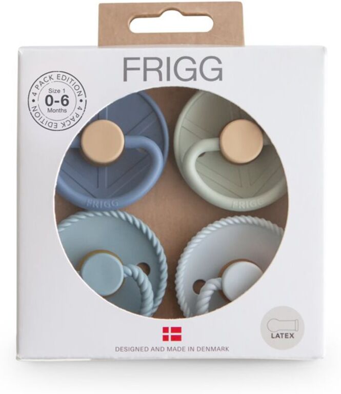 FRIGG 4 Pack Edition Size 1:0-6 months tétine Skyline Serenity