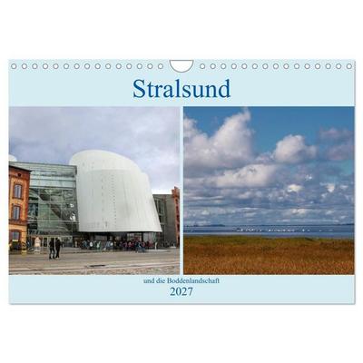 Stralsund und die Boddenlandschaft (Wandkalender 2027 DIN A4 quer), CALVENDO Monatskalender