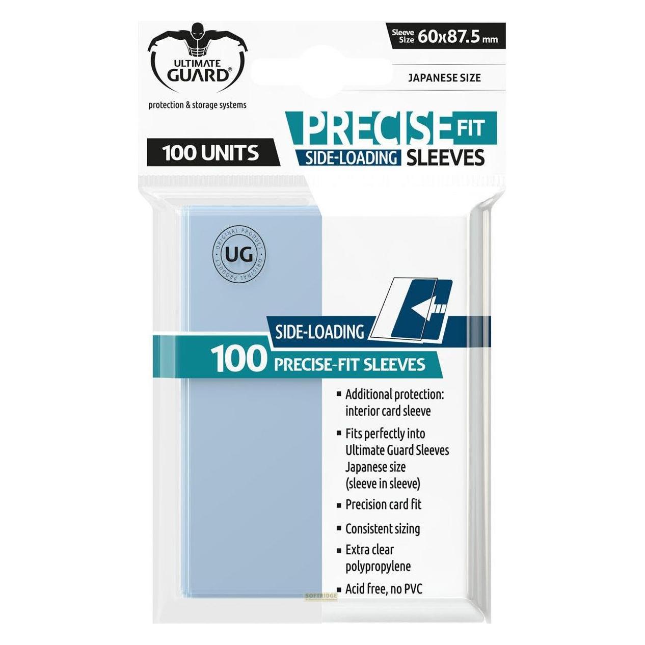 Ultimate Guard UGD010481 - Precise-Fit 100 Hülsen, seitlich zu laden, japanische Grösse, transparent (UGD010481)
